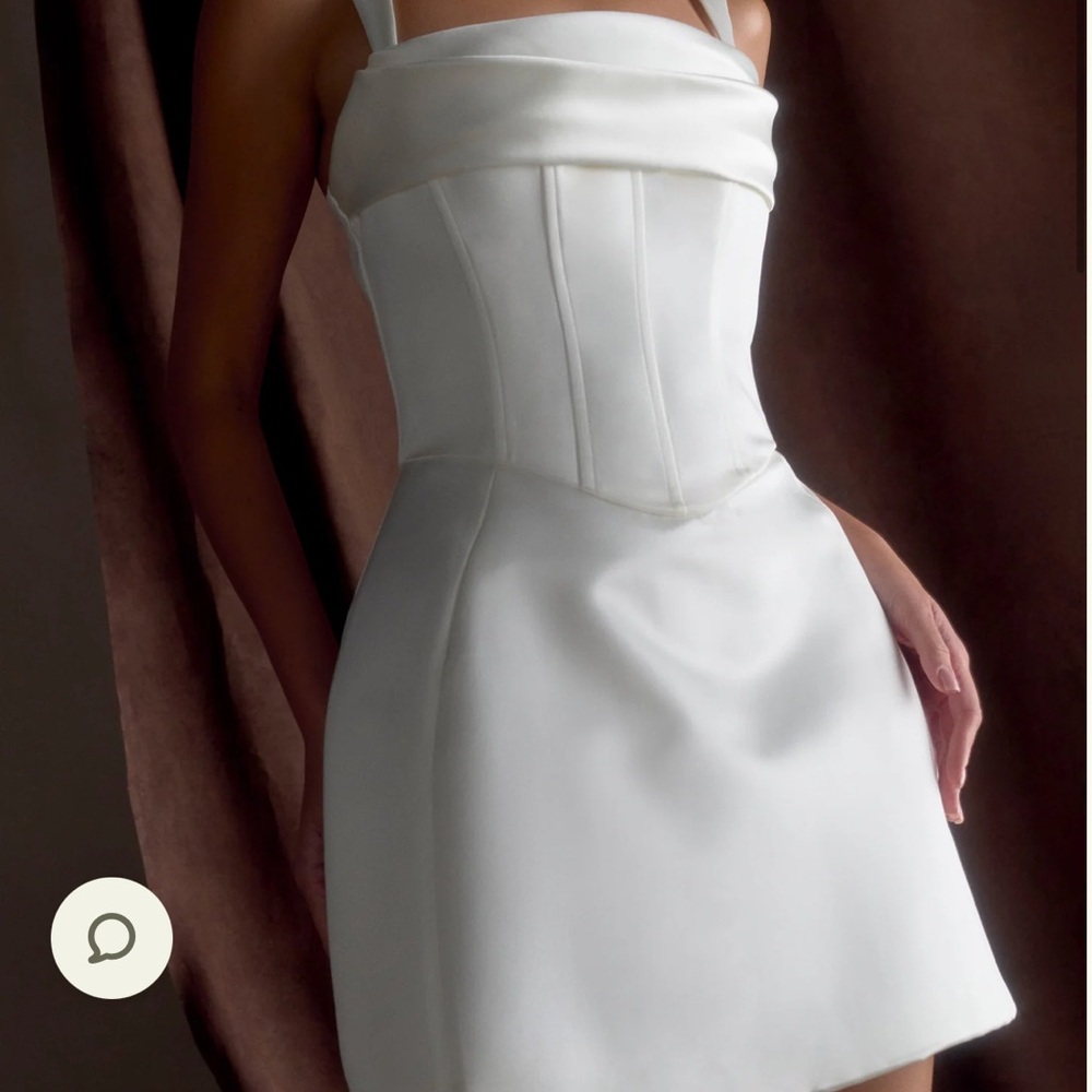 Isabel Satin Corset Mini Dress - Meshki